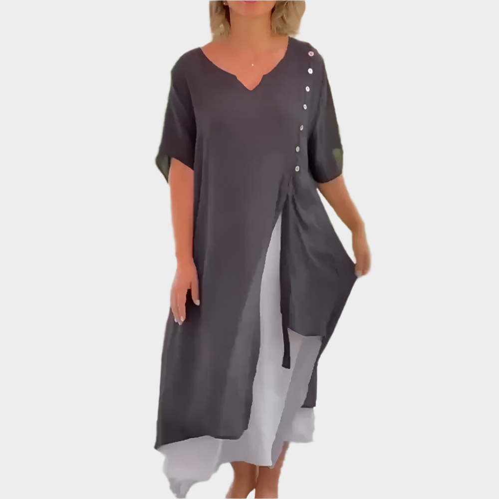 Classic Maxi Dress in Solid Color