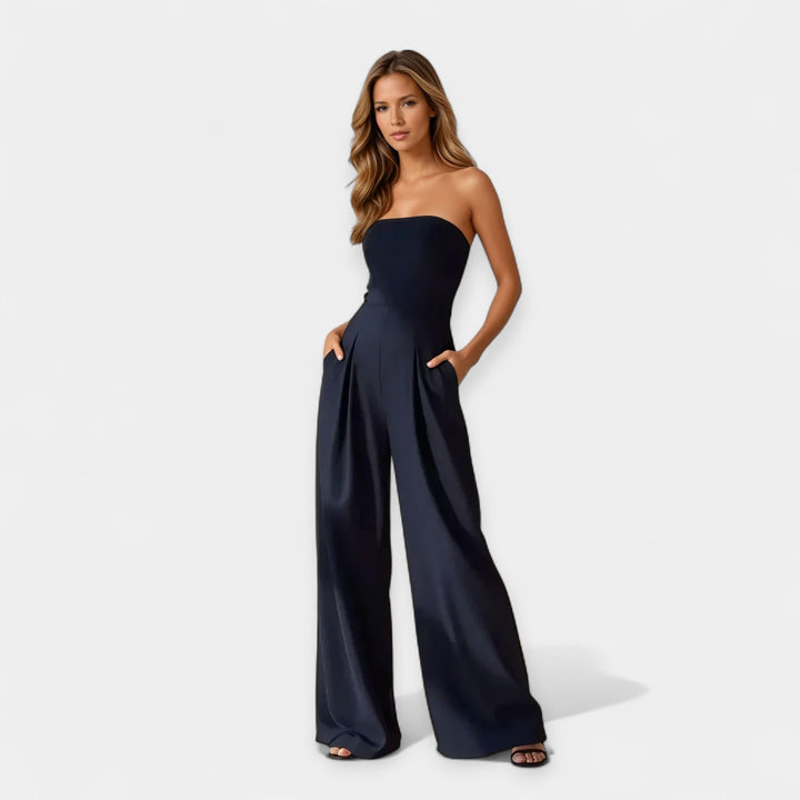 Full Body Jumpsuit with Strapless Corset