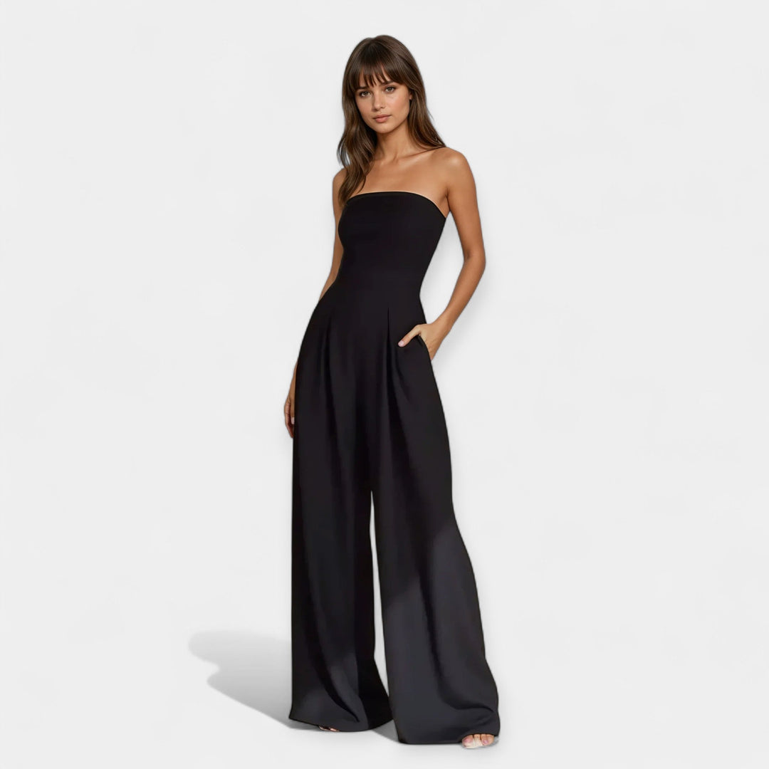 Full Body Jumpsuit with Strapless Corset