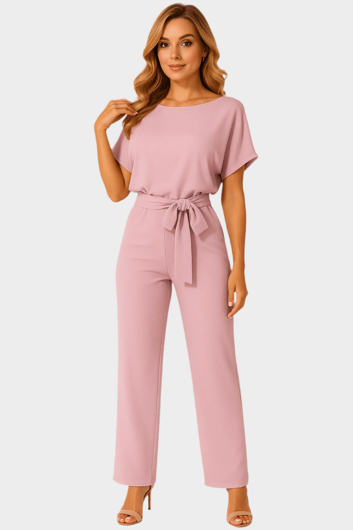 Full-Body Jumpsuit with Belt