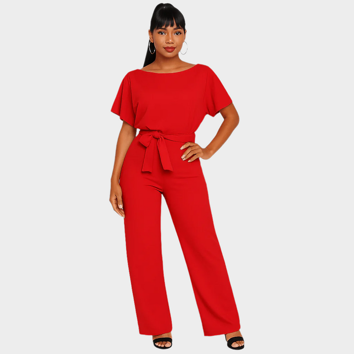 Full-Body Jumpsuit with Belt