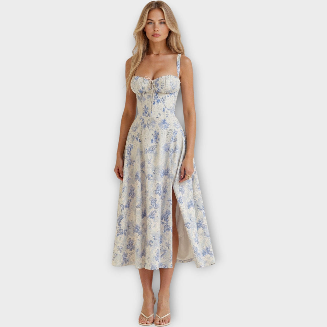 Midi Dress with Corset