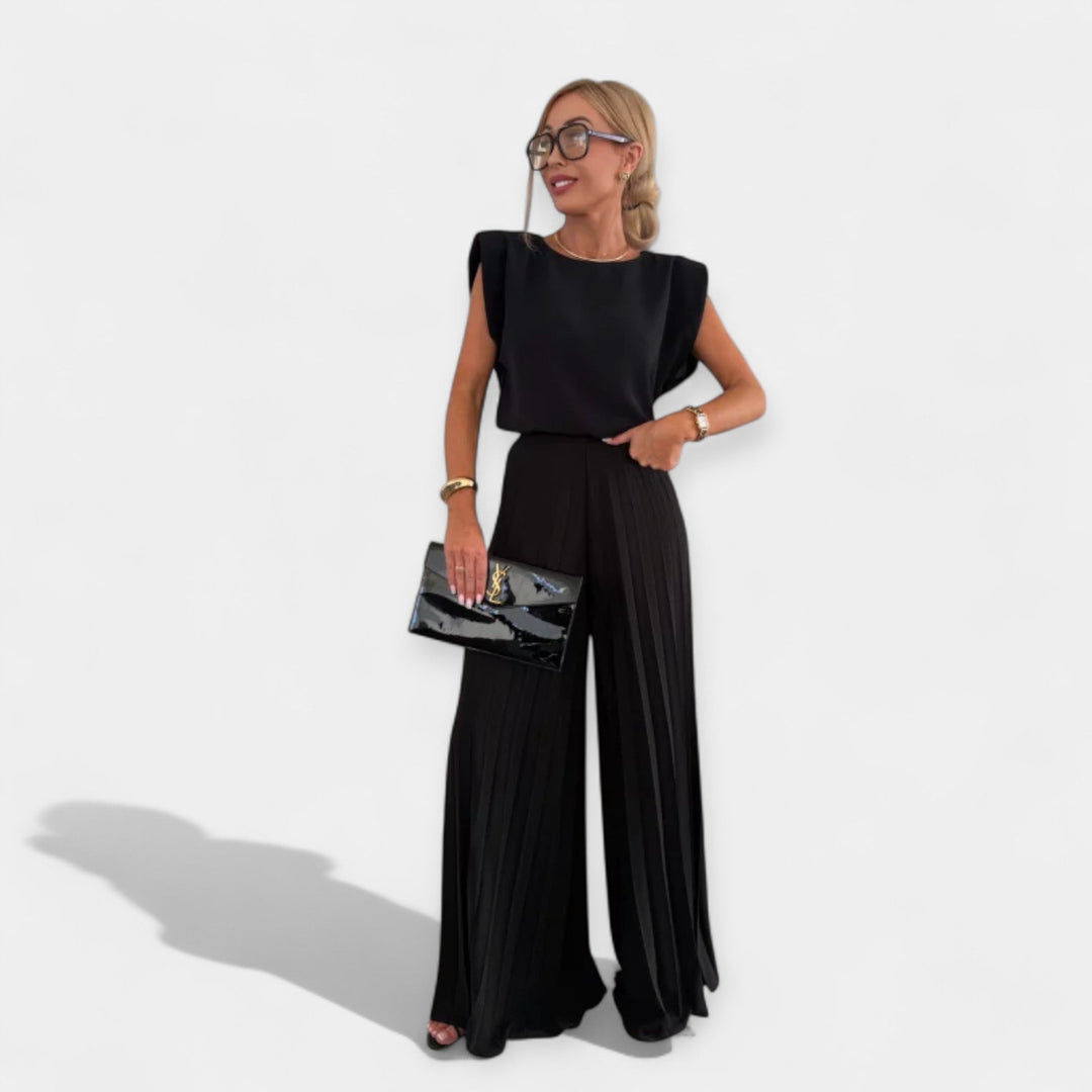 Summer Fashion Set with Top and Pants