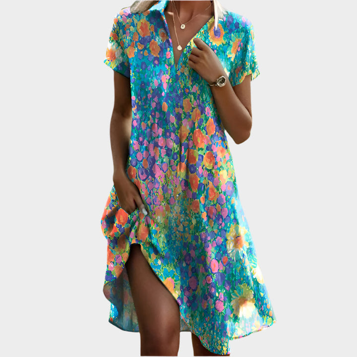 Vintage Boho with V-Neck