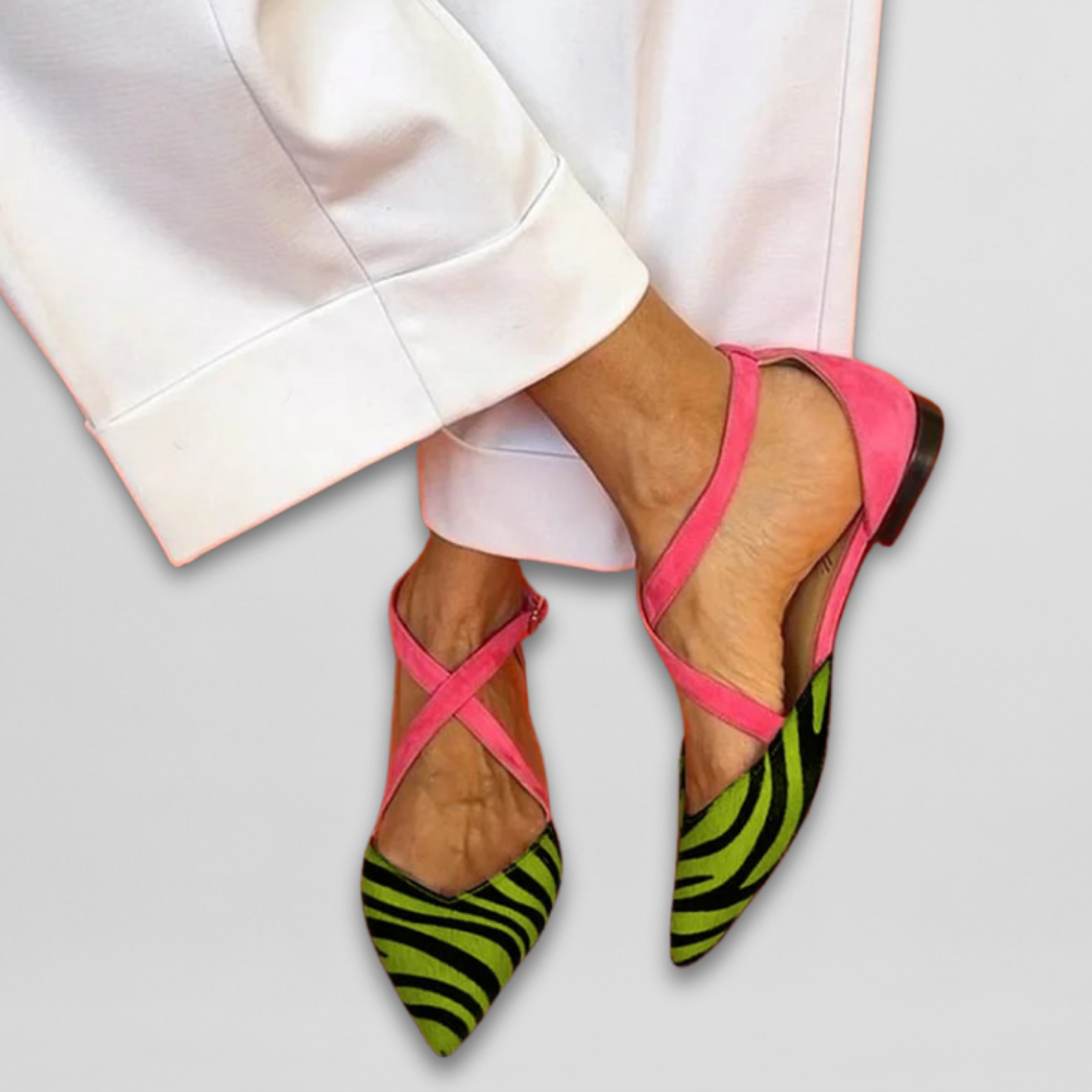 Ballet Flats with Stylish Straps