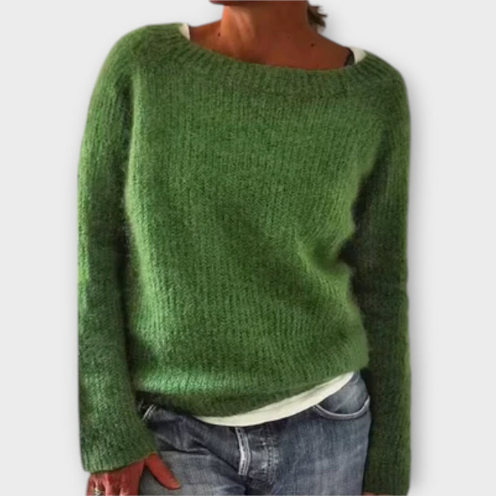 Knitted Blouse with Minimal Design