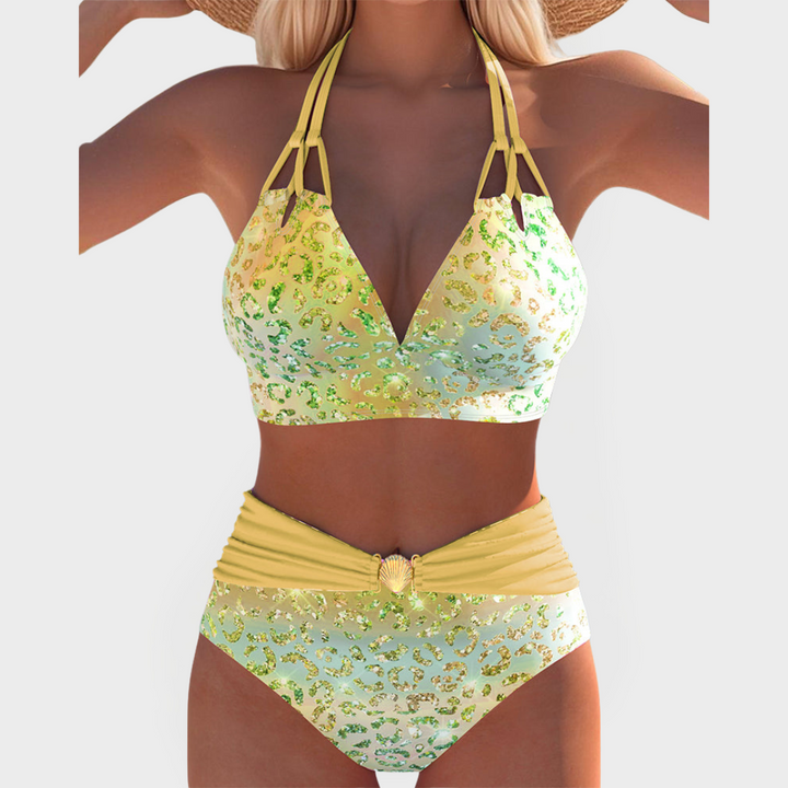 Sexy Bikini with Printed Top