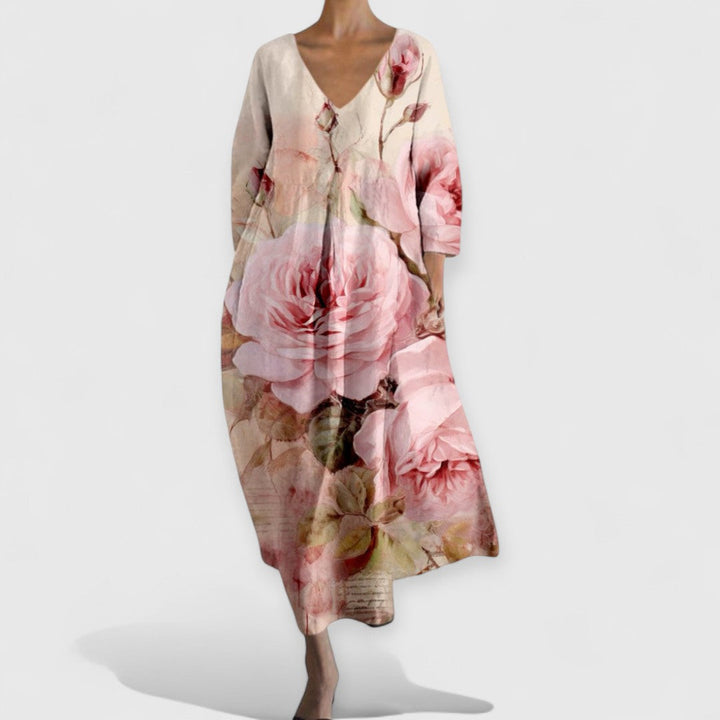 Luxury V-Neck Dress