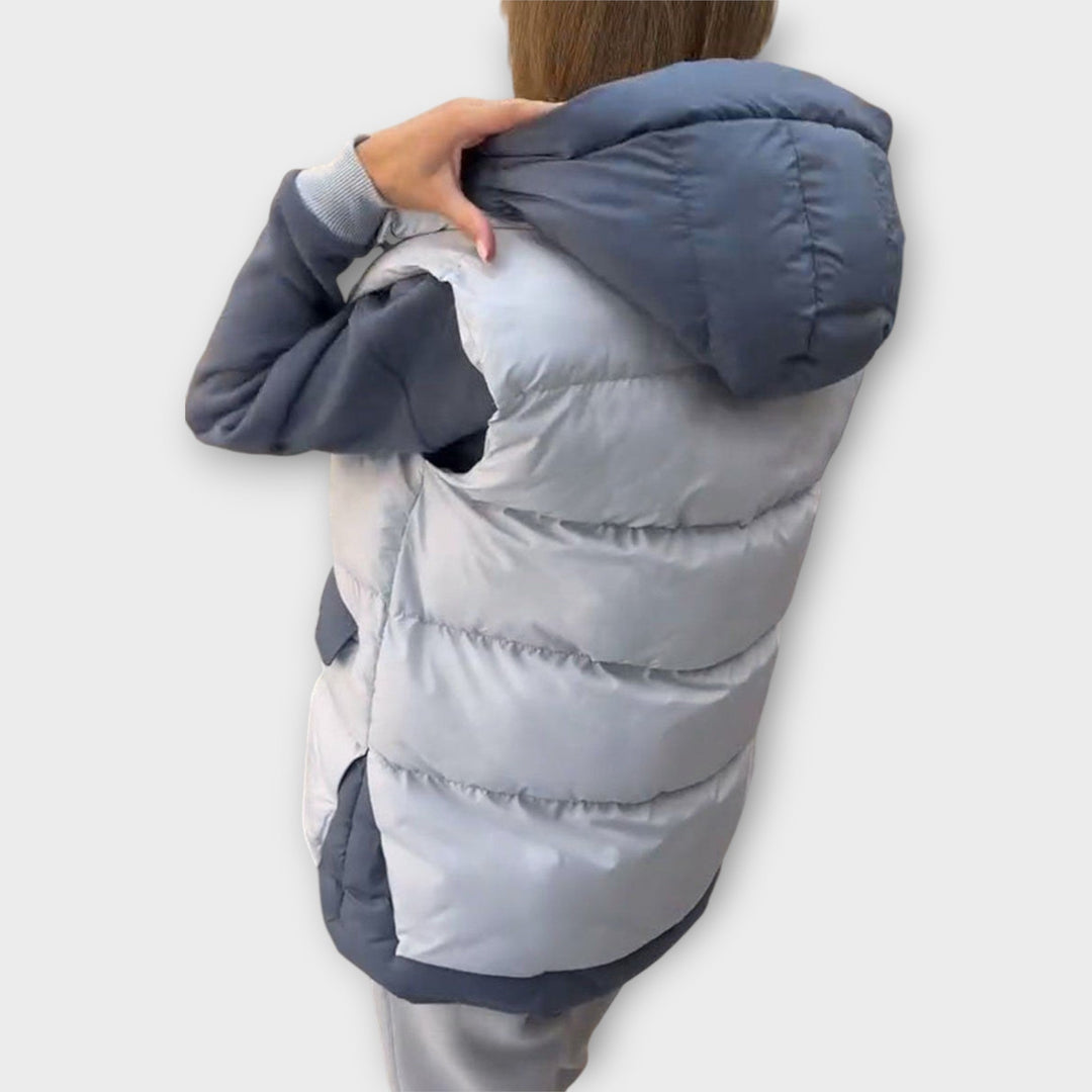 Cozy 3-Piece Winter Set – Turtleneck, Vest & Pants