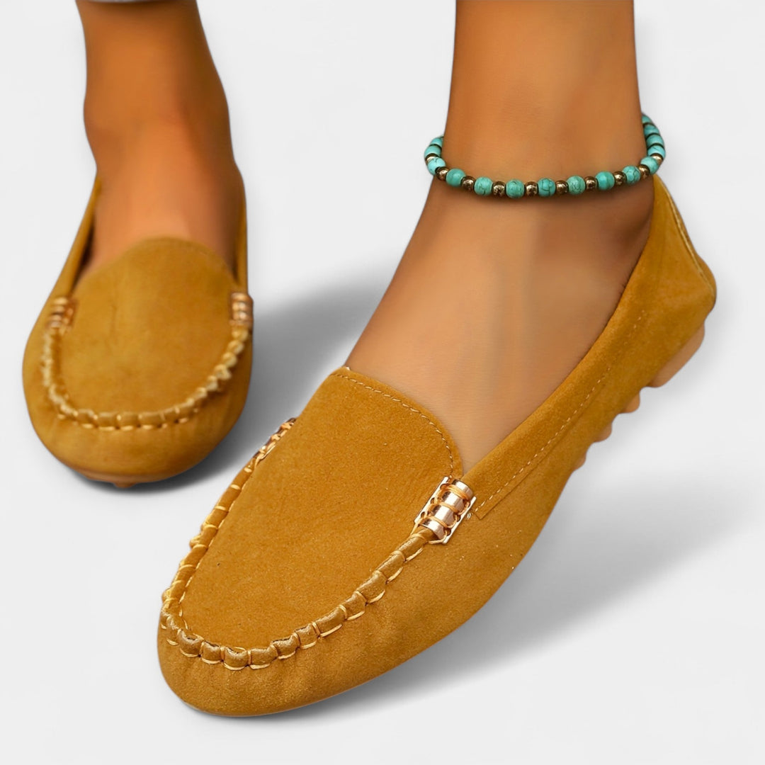 Loafers with Metallic Details