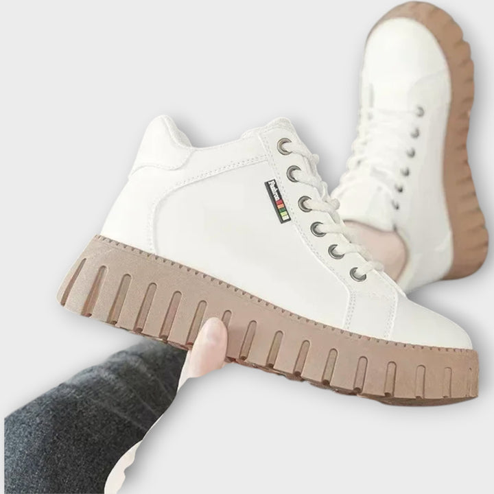 Urban Edge Leather Platform Sneakers